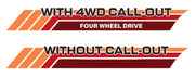 Weipa Body Stripe Kit for Toyota Hilux (1997-2004) - By Touge Nation